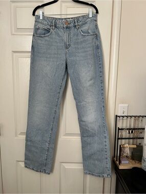 Garage Relaxed Straight Light Blue Denim Jeans